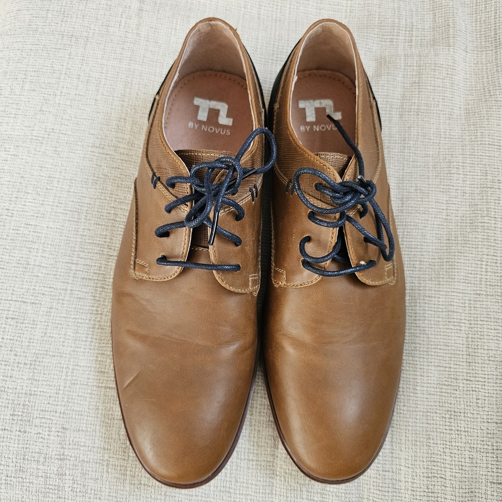 Tan Leather Oxfords Classic Design